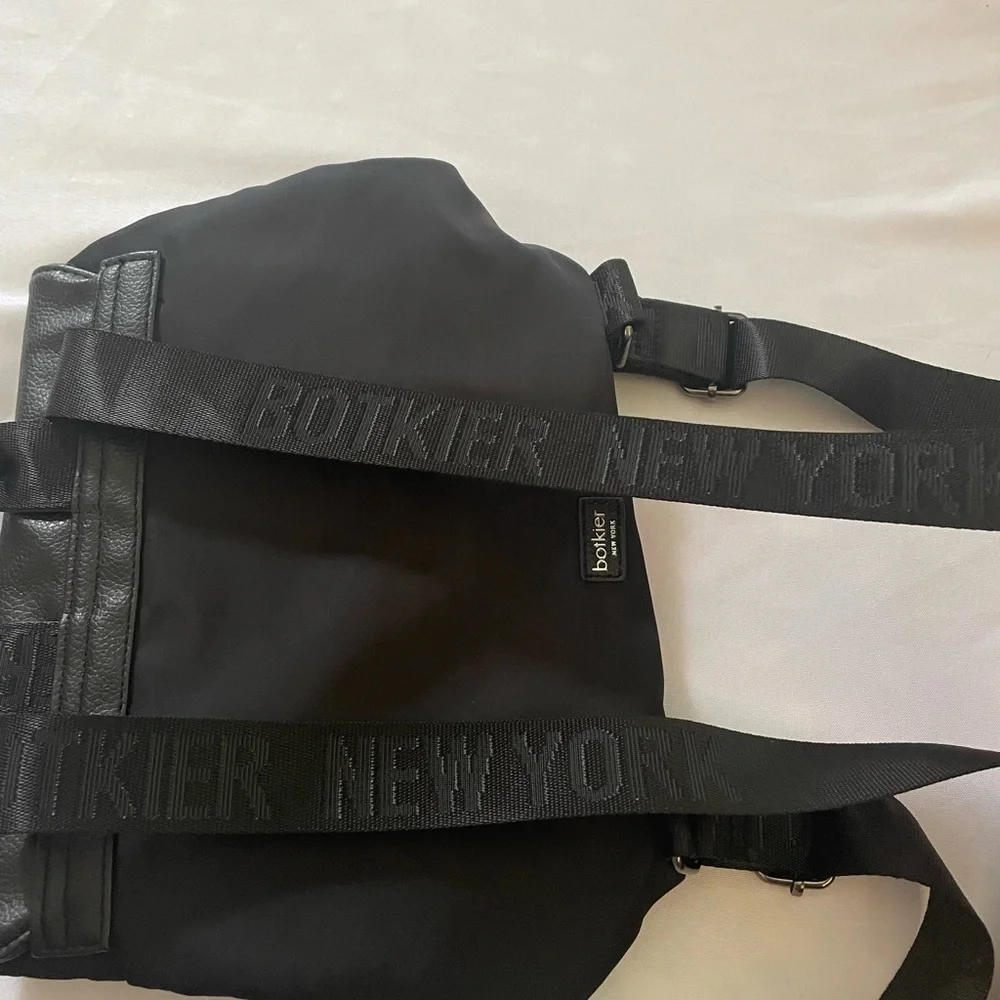 Botkier New York Trigger Mini Black‎ Backpack w/Zippered Pockets, Approx. 11”x9”